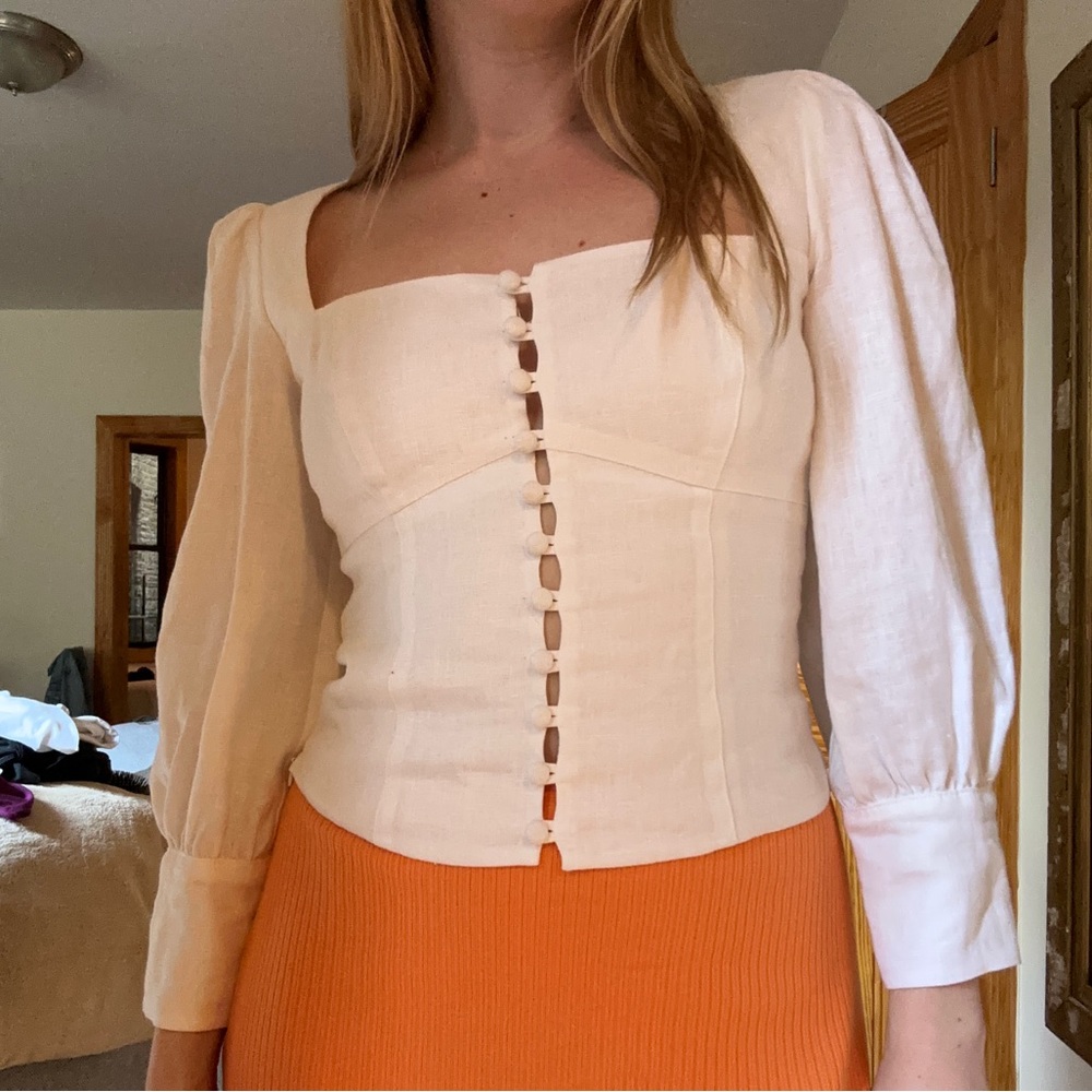 Reformation Linen Top - Never worn